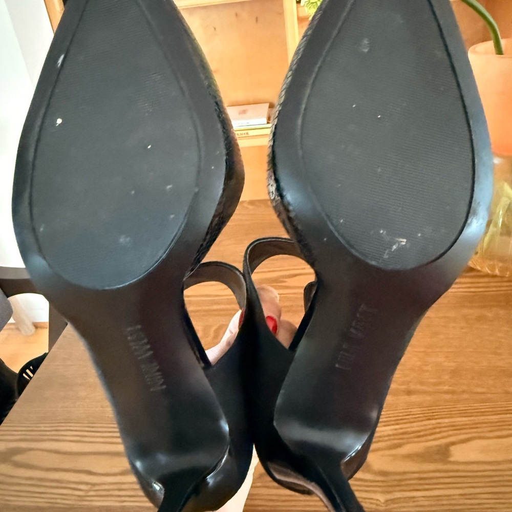 Nine West Black Textured Heels - Picture 5 of 5